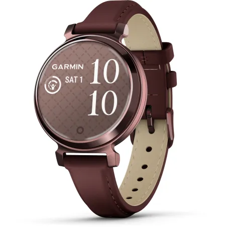 Garmin Lily 2 Classic Dark Bronze bracelet cuir acajou 010-02839-03