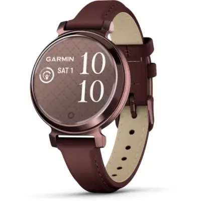 Garmin Lily 2 Classic Dark Bronze bracelet cuir acajou 010-02839-03 — photo 1
