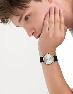 SIMPL WATCH ONE COLLECTION SILVER BLACK — photo 2