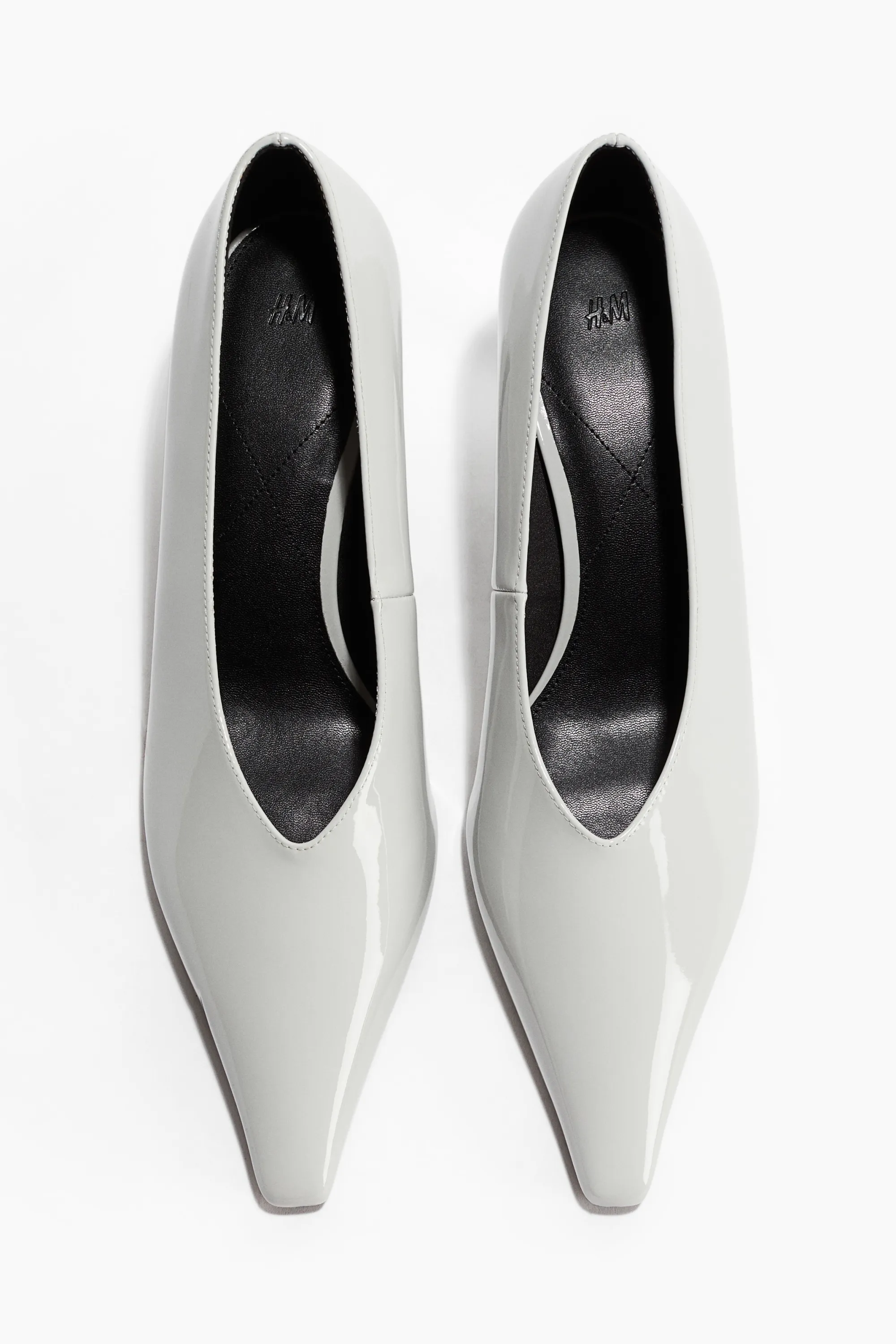 Pointed court shoes - Gris clair