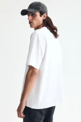 T-shirt COOLMAX® Relaxed Fit - Blanc — photo 2