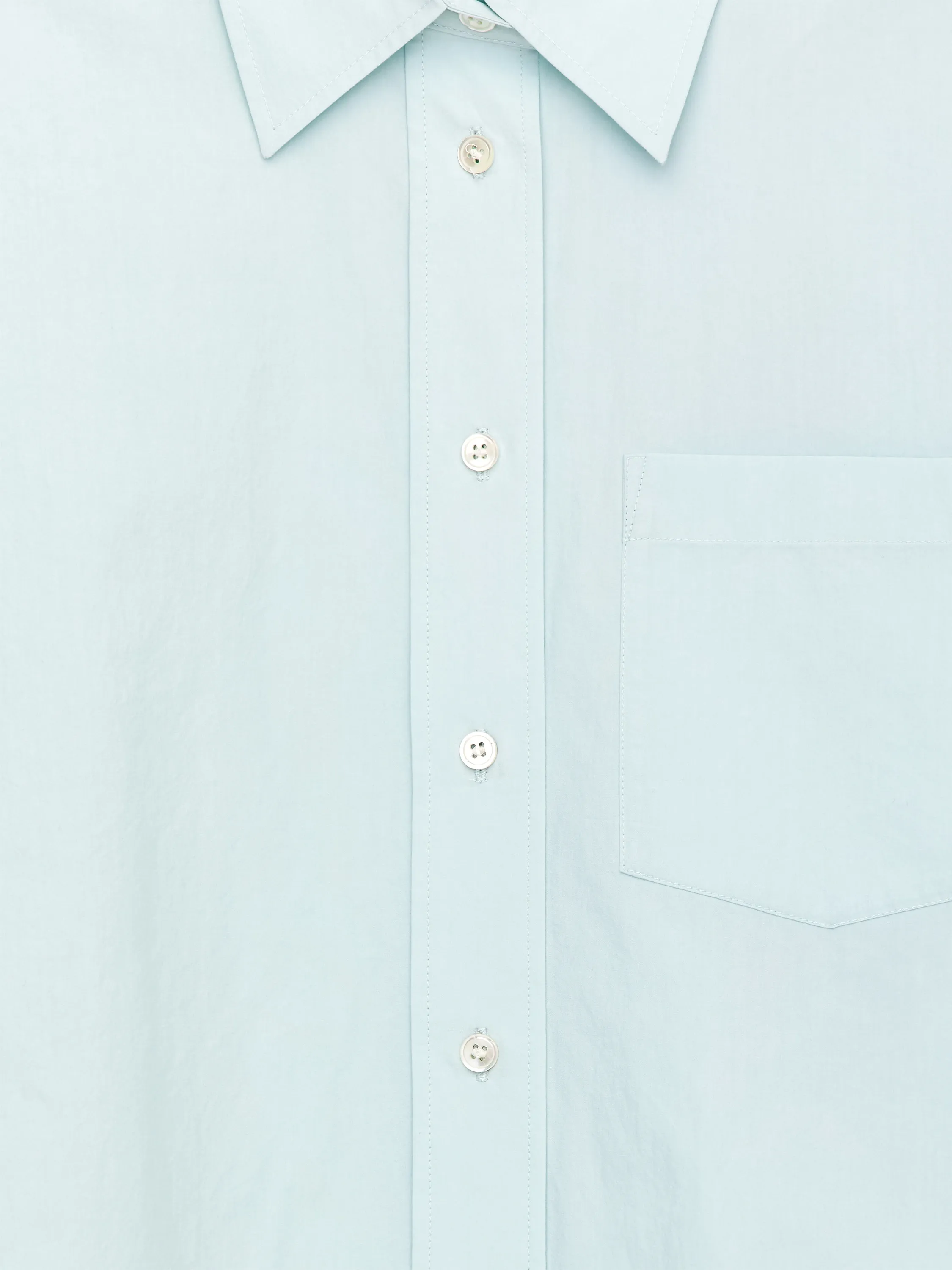 Chemise en coton - Turquoise clair