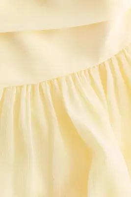 Jupe maxi vaporeuse - Jaune clair — photo 3