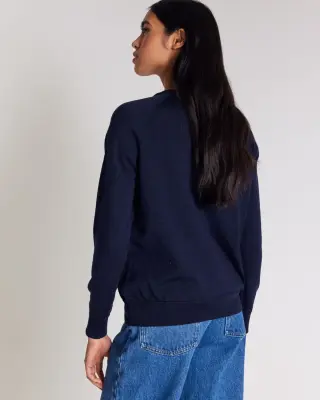 Pull Fabio bleu marine — photo 5