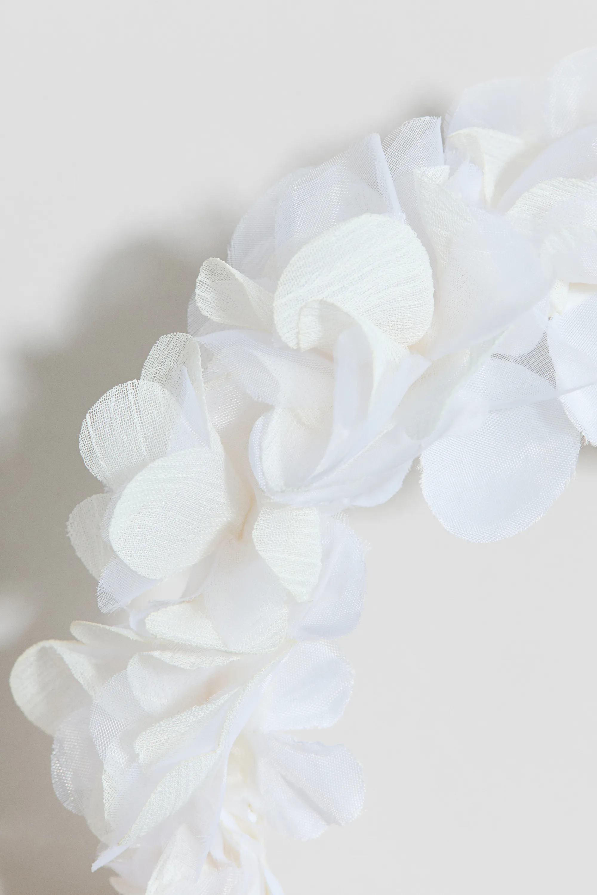 Serre-tête avec applications florales - Crème