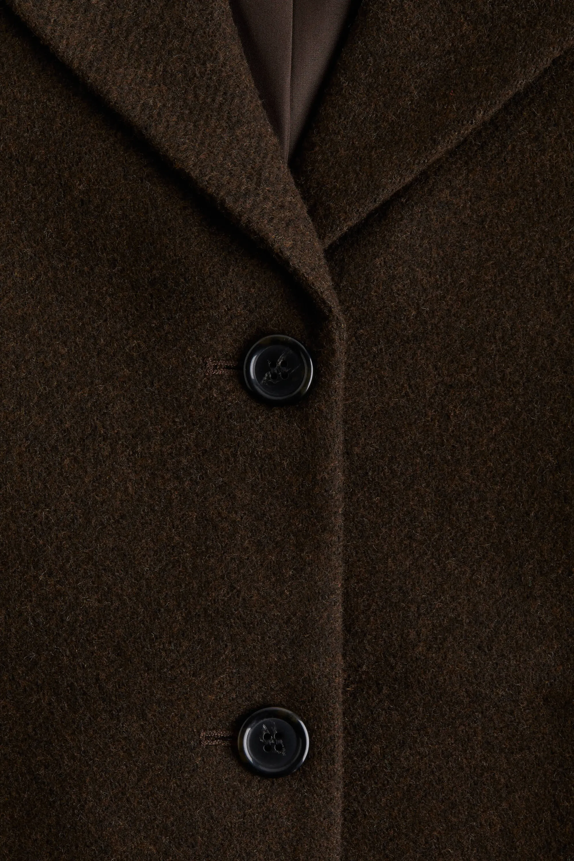 Blazer à fermeture droite - Marron foncé