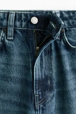 Barrel High Waist Ankle Jeans - Bleu denim — photo 5