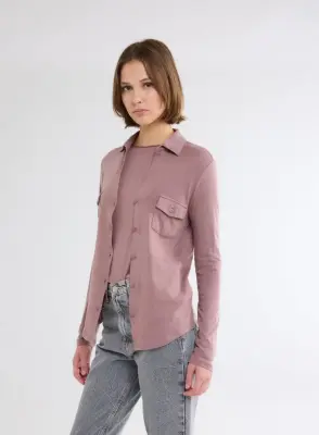 Chemise en coton et cachemire — photo 2