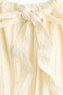 Robe de plage sans manches en coton - Jaune clair — photo 4