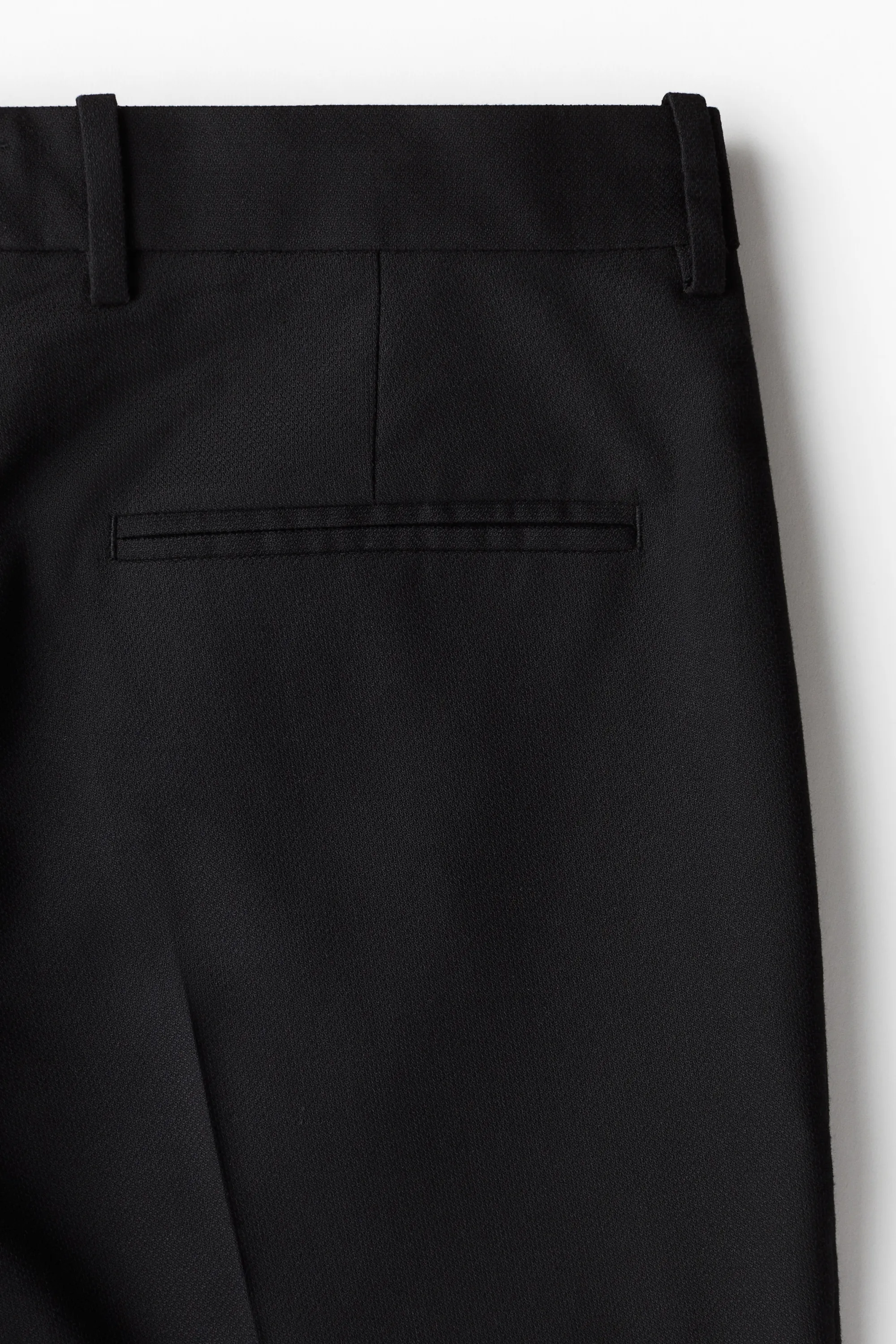 Pantalon chic Regular Fit en lin mélangé - Noir