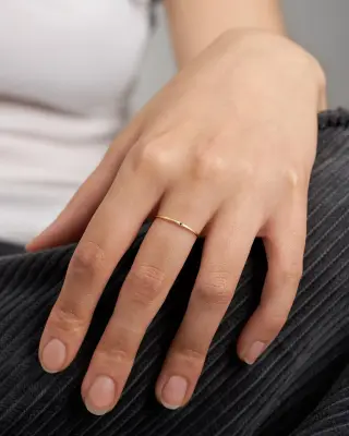 BAGUE STELLA - Or rose 18 carats — photo 2