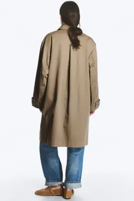 Manteau croisé décontracté - Taupe cendré — photo 3