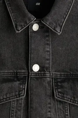 Veste en denim de coton - Noir denim — photo 5