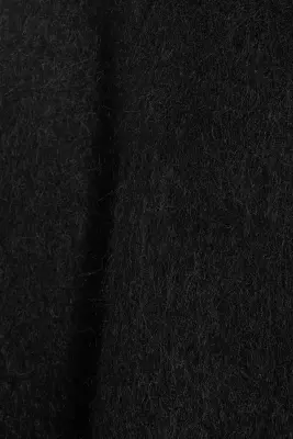 Pull col en V en maille mélangée de mohair - Noir — photo 4