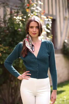 Clary Knit Cardigan - Golden brown — photo 2