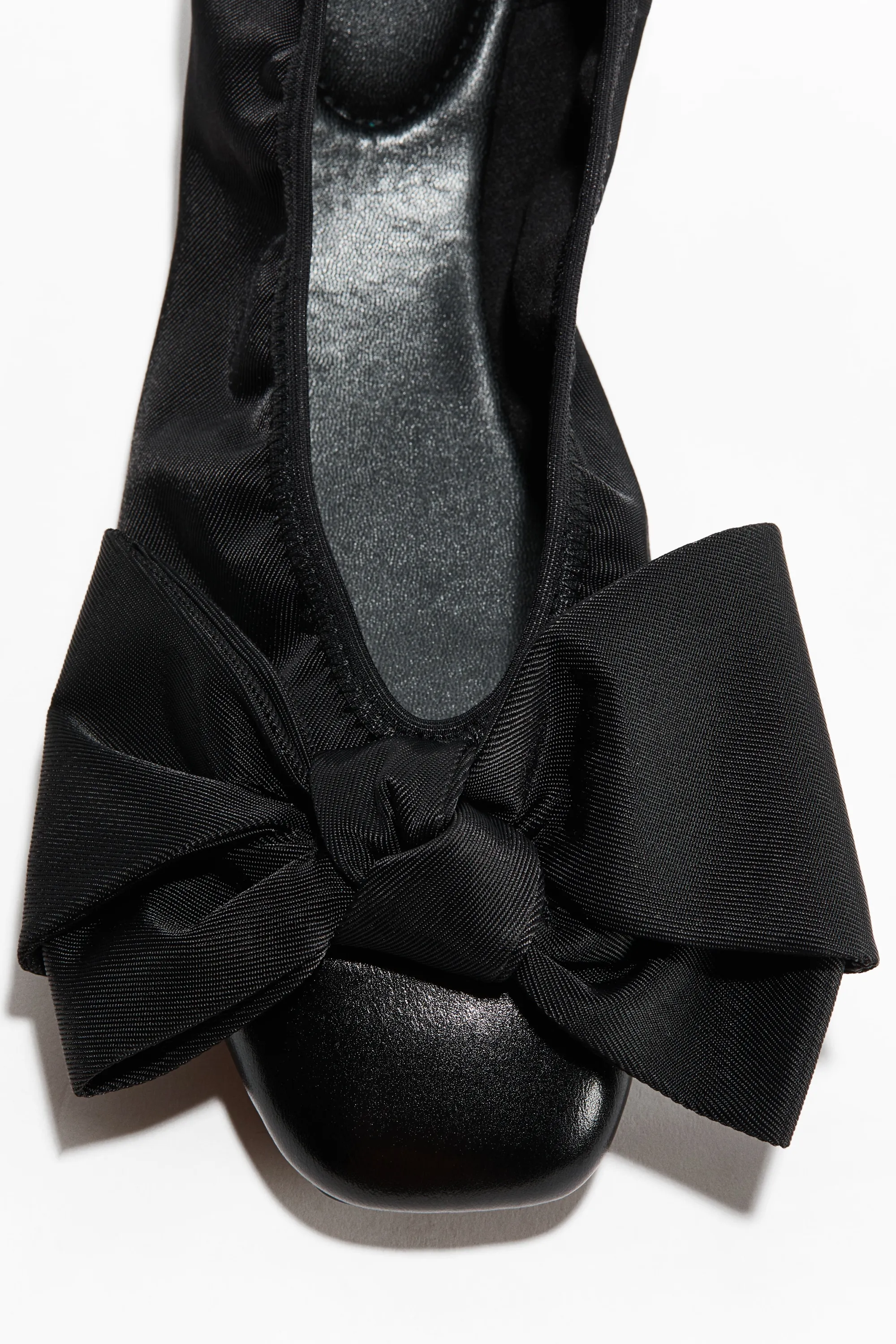 Ballerines avec nœud - Noir