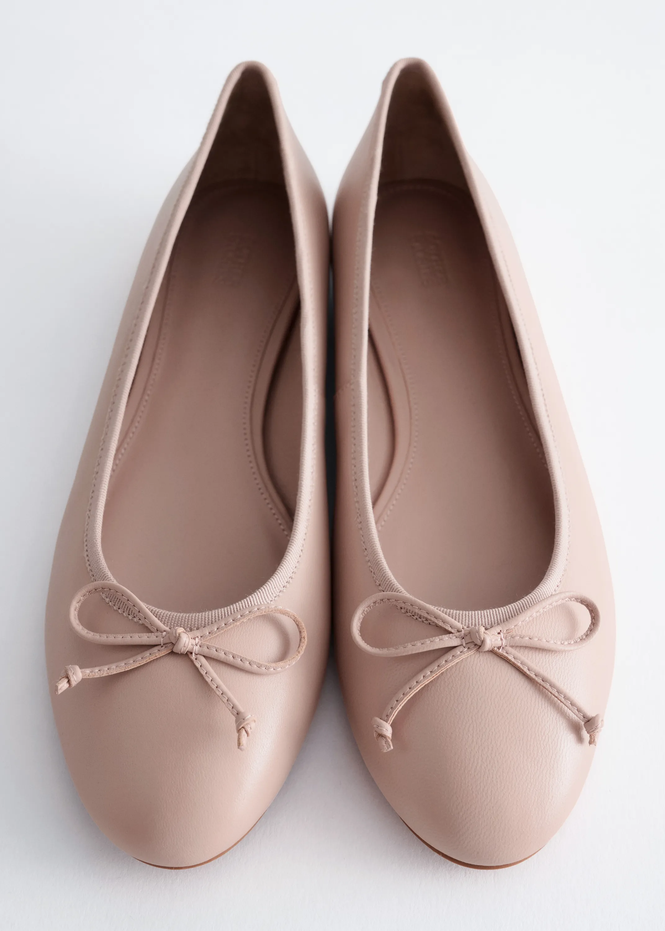 Ballerines en cuir - Rose clair
