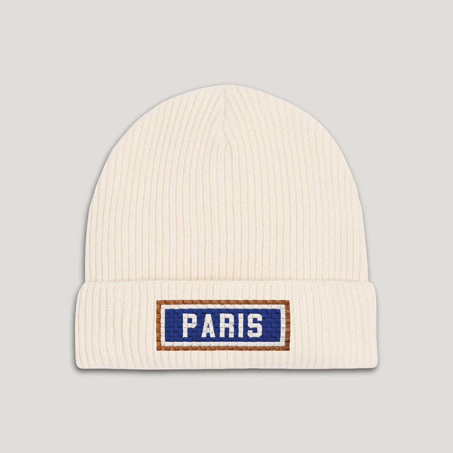 BONNET COTON BIO – BRODERIE MÉTRO PARISIEN - PARIS - ÉCRU