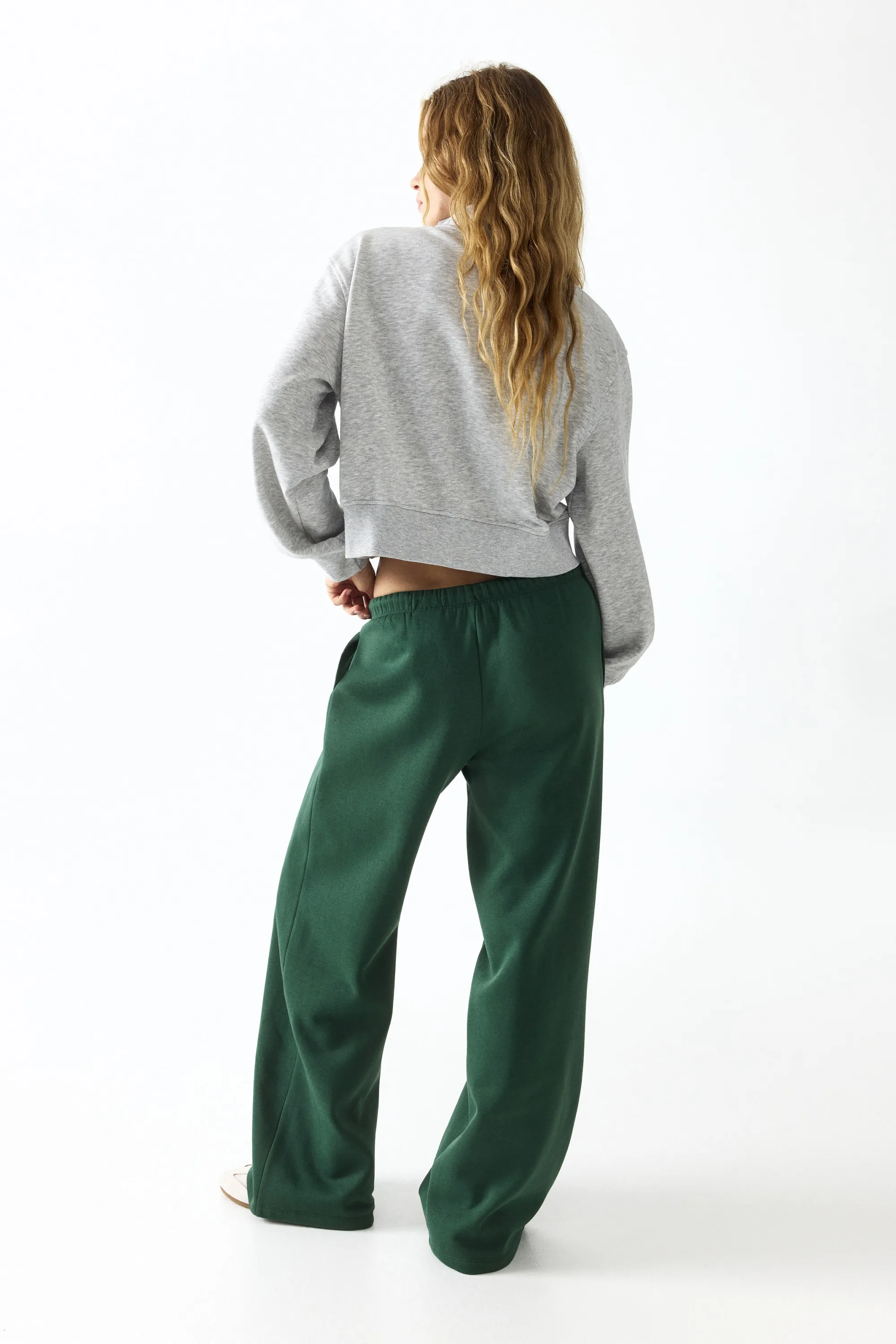 Pantalon jogger ample - Vert