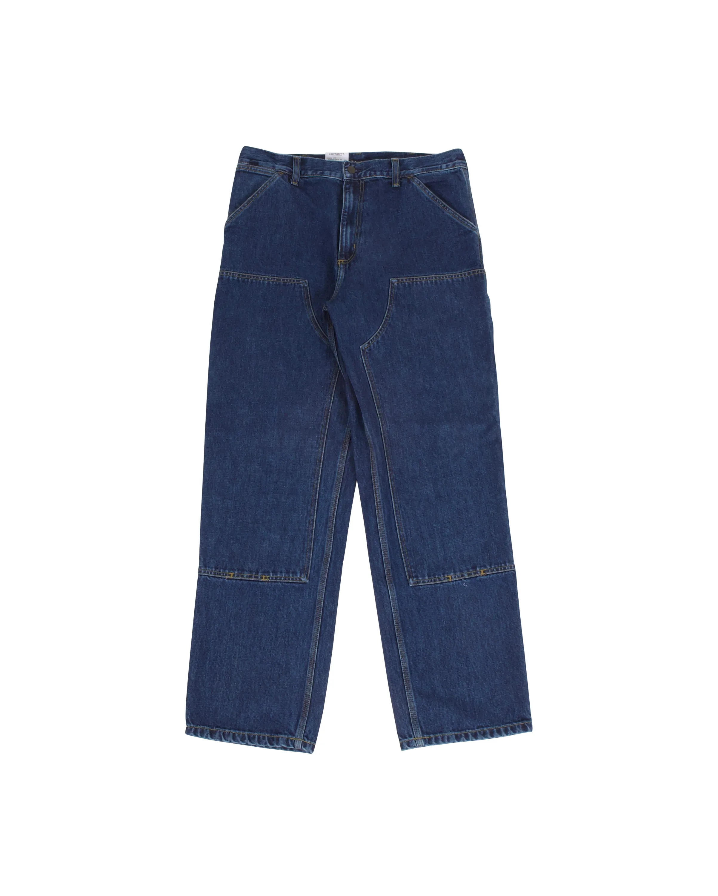 Double Knee Pant Blue Stone Washed