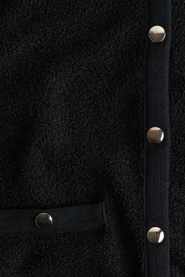 Veste en tissu Teddy bear - Noir — photo 3