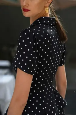 Andi Polka Dot Rayon Blouse — photo 4