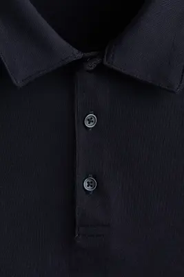 Polo Slim Fit - Bleu marine — photo 4
