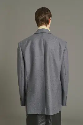 VESTE HELGA GRIS CHINÉ — photo 2
