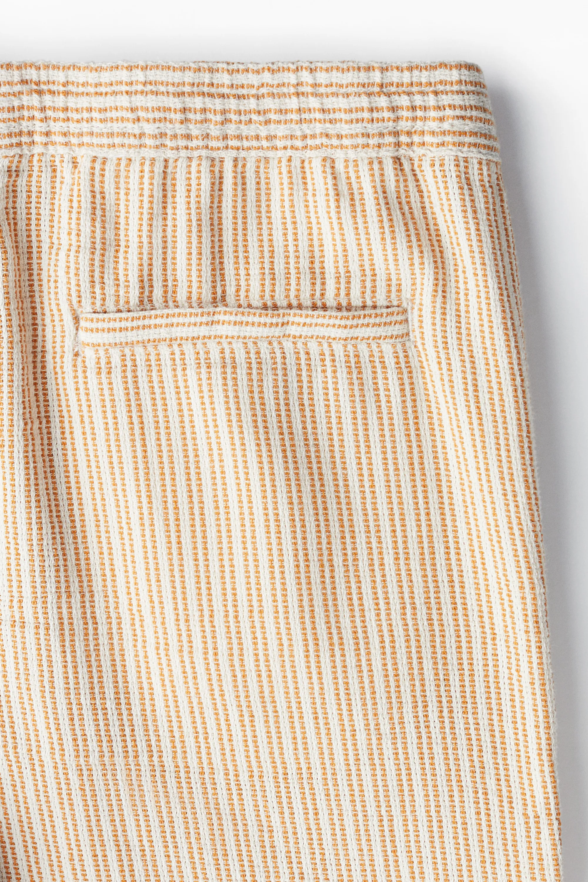 Short tissé Regular Fit - Jaune/rayé