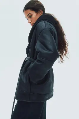 Manteau double face - Noir — photo 5