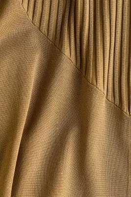 Jupe asymétrique en maille - Beige foncé — photo 5