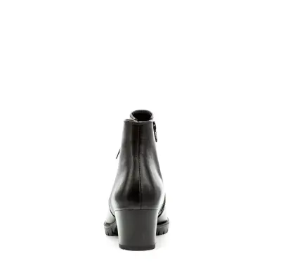 Bottines Gabor 76.653.51 Noires - Cuir Lacets Zip Grande Pointure Femme — photo 4