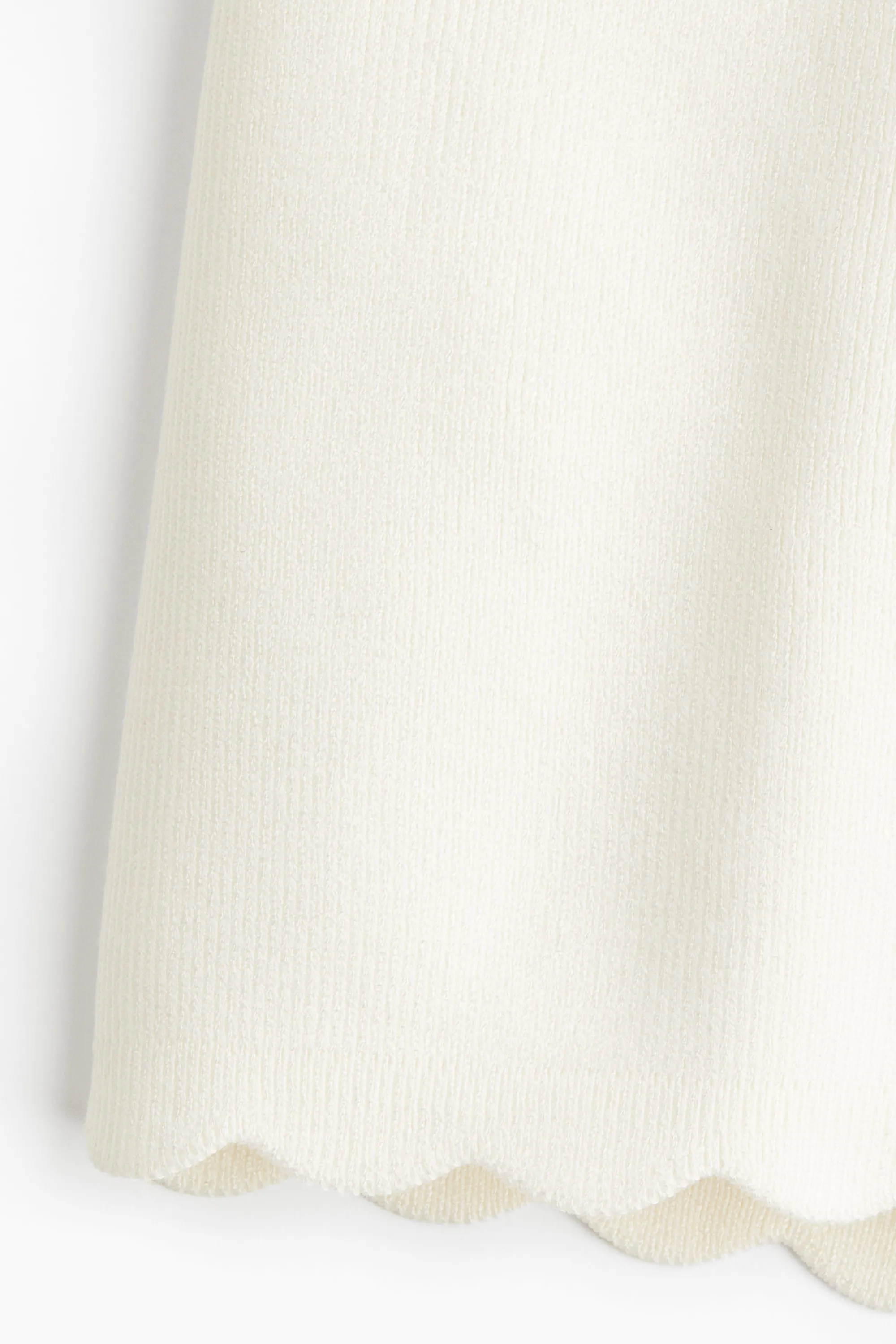Short en maille fine - Blanc