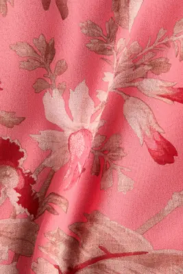 Robe volantée à bretelles fines - Rose/fleuri — photo 4
