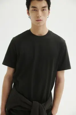 T-shirt Cooling Regular Fit - Vert kaki foncé — photo 2