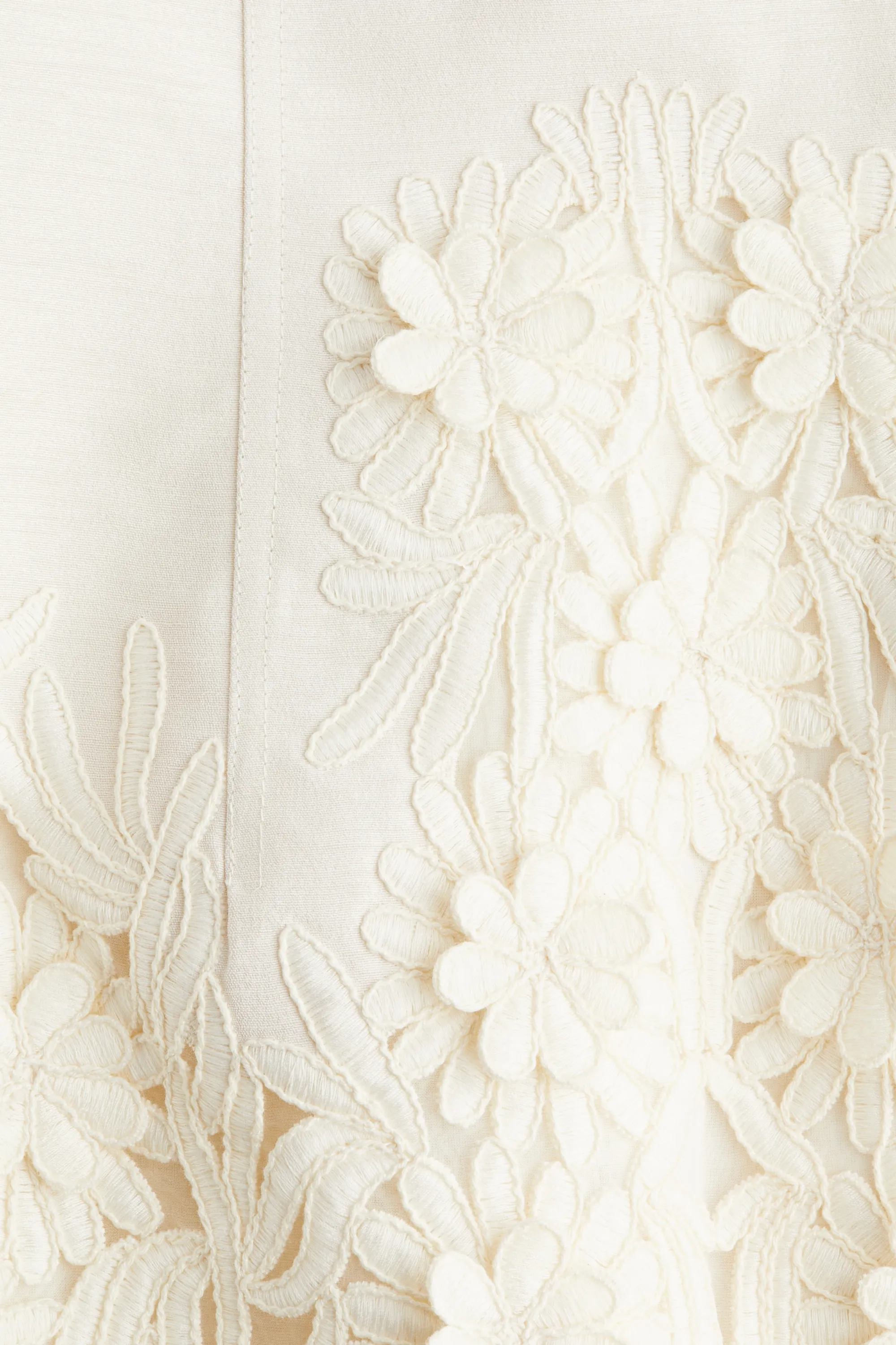 Robe bandeau avec applications - Crème