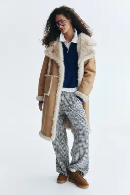 Manteau à fermeture droite - Beige — photo 2