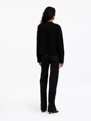 Cardigan en cachemire à col en V - Noir — photo 2