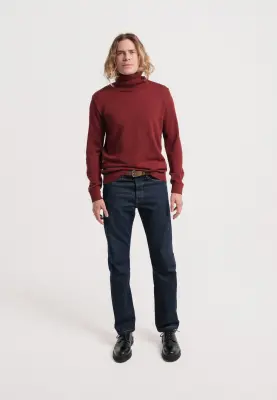 Le pull col roulé - Bordeaux — photo 2