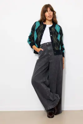 Cardigan à carreaux argyll — photo 3