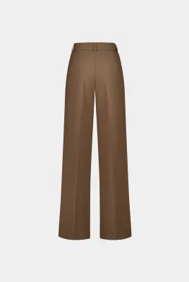 PANTALON DROIT À PLIS — photo 2