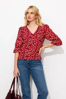 Chemisier à fleurs Femme — photo 4