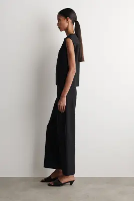 TOP EN MAILLE BOUTONNÉ - NOIR — photo 2