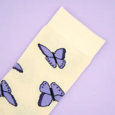 Chaussettes Papillon Mauve Coucou Suzette — photo 3