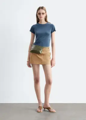 T-shirt ajusté à manches raglan - Bleu foncé — photo 2