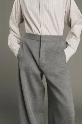 PANTALON HORATIO GRIS CLAIR — photo 4