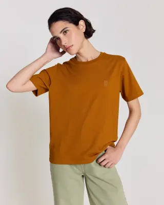 Tee-shirt Bree brodé cannelle — photo 5
