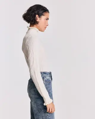 Pull Jasmine écru — photo 4
