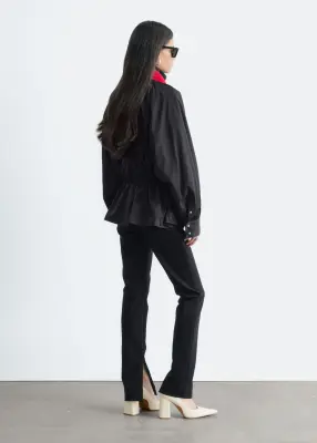 Veste en nylon à col cheminée - Noir — photo 5