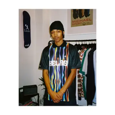 Polo Helas Temperature Football Jersey- Black — photo 4
